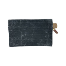 Menara Gridwax Zip Pouch, Charcoal