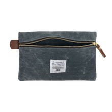 Menara Gridwax Zip Pouch, Charcoal