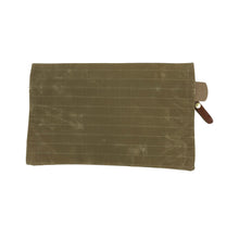 Menara Gridwax Zip Pouch, Tan