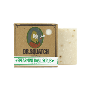 Dr. Squatch Spearmint Basil Scrub Bar Soap